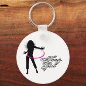 Hoop Girl-Hula Hoop Key Ring (Front)