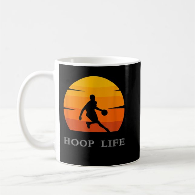 Hoop Life Basketball T-Shirt  Coffee Mug (Left)
