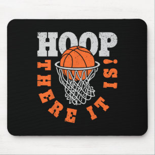 Hoop There It Is Basketball Player Fun Vintage Gif Mouse Mat
