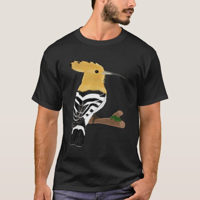 Hoope Bird Bird Birdwatcher Animal Biologist T-Shirt (Front)