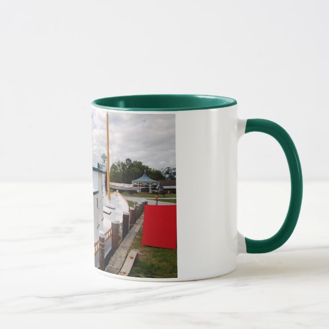 Hooper Strait Lighthouse & Crab Dredging Boat Mug (Right)