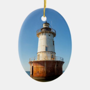 Hoopers Island Lighthouse Ceramic Tree Decoration