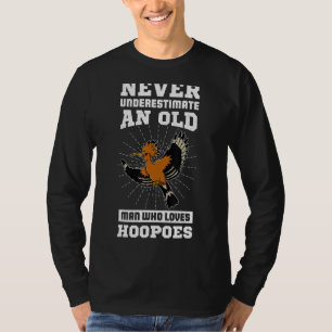 Hoopoe Biologist Biology Songbird Ornithologist 2 T-Shirt