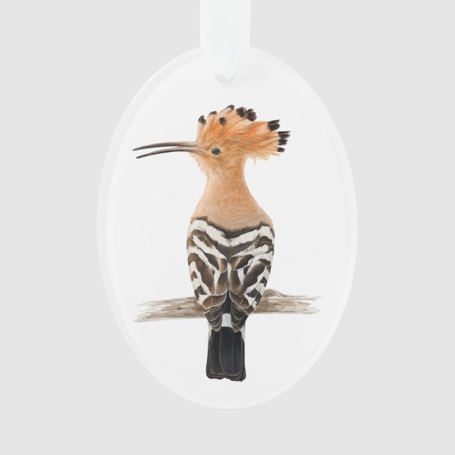 Hoopoe Bird Ornament (Front)