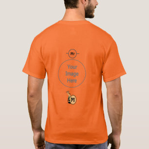 Hoopoe Whimsical Bird Monogram T-Shirt