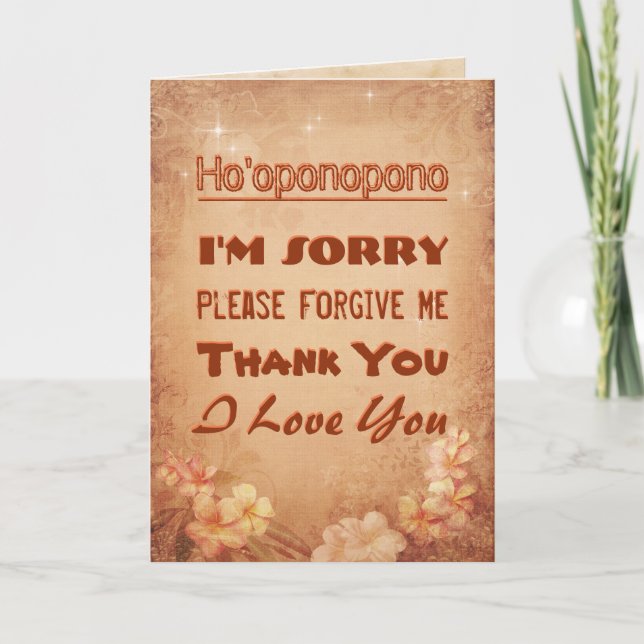 Ho'oponopono Card (Front)