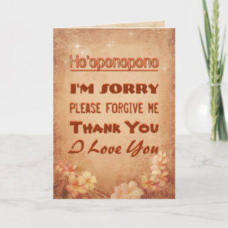 Ho'oponopono Card