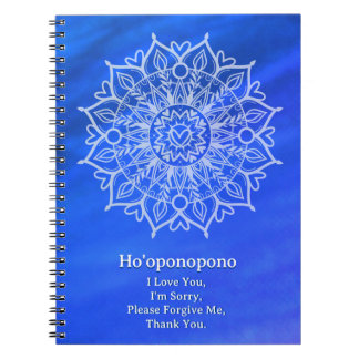 Ho'oponopono Forgiveness Journal | Bright Blue
