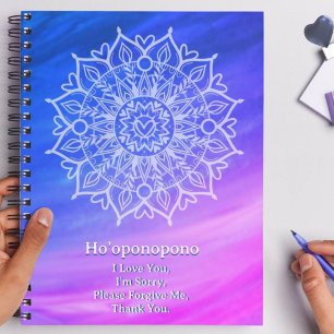 Ho'oponopono Forgiveness Journal Cobalt Magenta