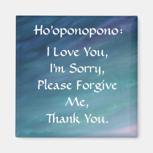 Ho'oponopono magnet-blue magnet