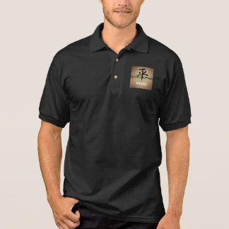 Ho'oponopono Peace Logo Mens Polo Shirt