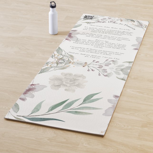 Ho'oponopono Prayer - Energy Unblocking  Yoga Mat (In Situ)