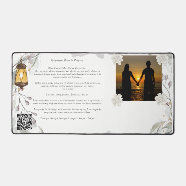 Ho'oponopono Prayer Mouse Pad - Energy Unblocking  (Front)