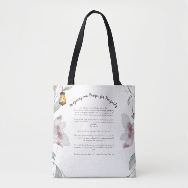 Ho'oponopono Prayer Tote Bag (Front)