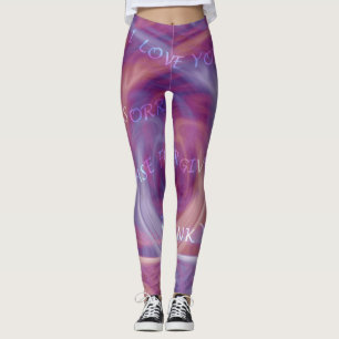 Ho'oponopono Purple Smoke Leggings