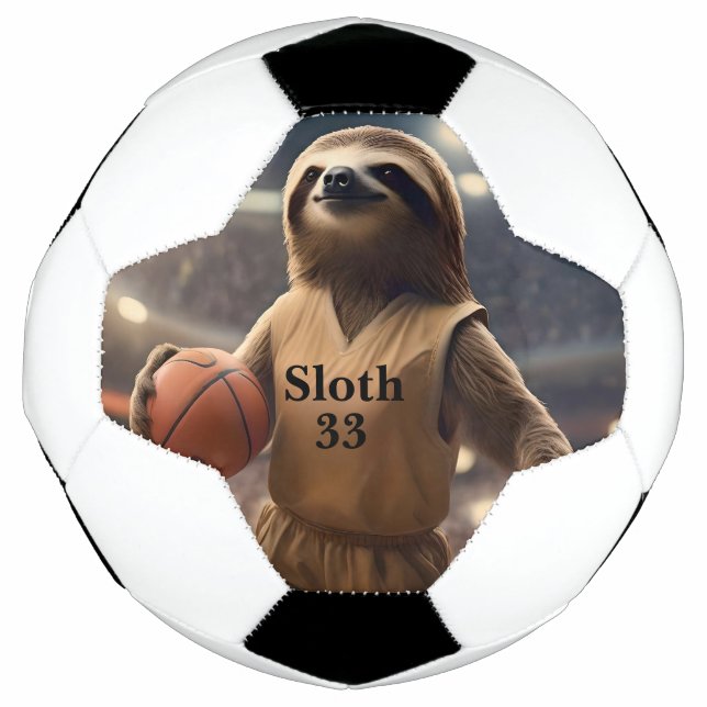 Hoops and Hangs: The Slam Dunking Sloth, Football (Front)