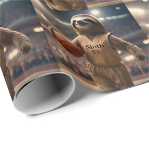 Hoops and Hangs: The Slam Dunking Sloth, Wrapping Paper