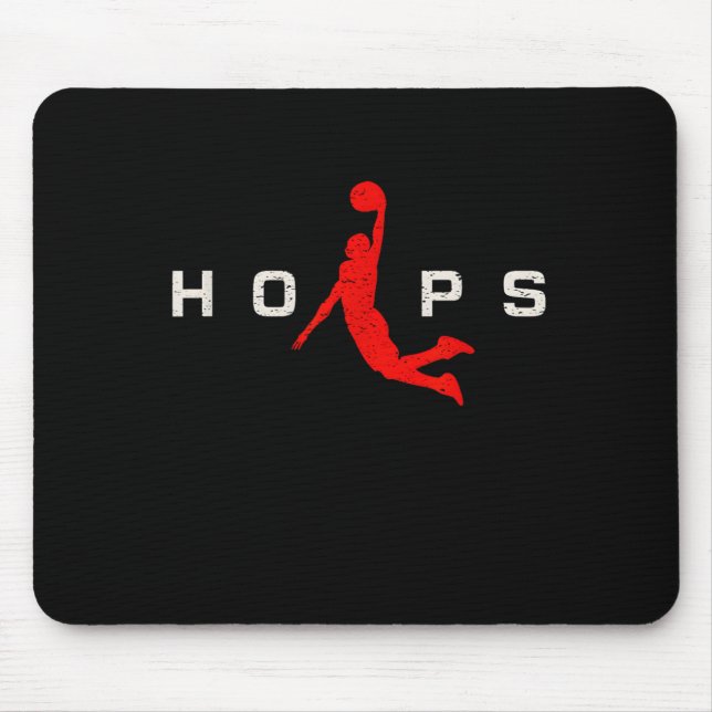 Hoops - Basball Mouse Mat (Front)