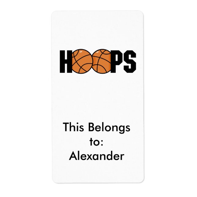 hoops basketball design (Front)
