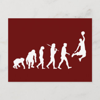 Hoops Basketball slam dunk evolution basketball Postcard