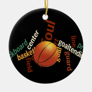 Hoops Basketball Sport Fanatics.jpg Ceramic Tree Decoration