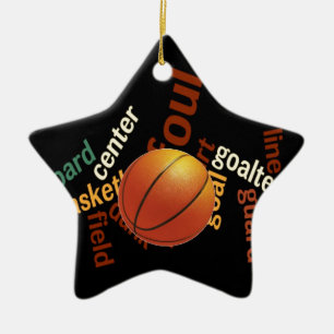 Hoops Basketball Sport Fanatics.jpg Ceramic Tree Decoration