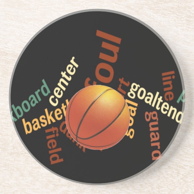 Hoops Basketball Sport Fanatics.jpg Coaster (Front)