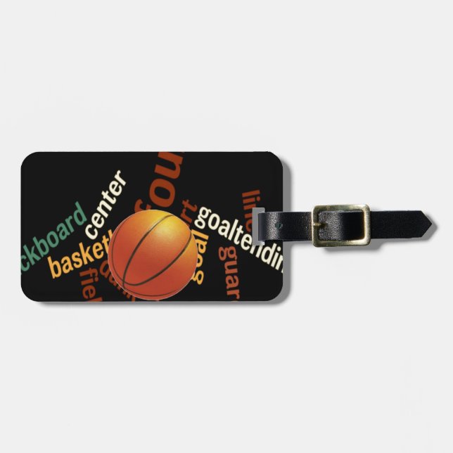 Hoops Basketball Sport Fanatics.jpg Luggage Tag (Front Horizontal)
