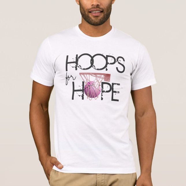Hoops for Hope (white) T-Shirt (Front)