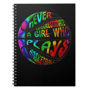 Hoops Girls Never Underestimate Plays Basketball Notebook