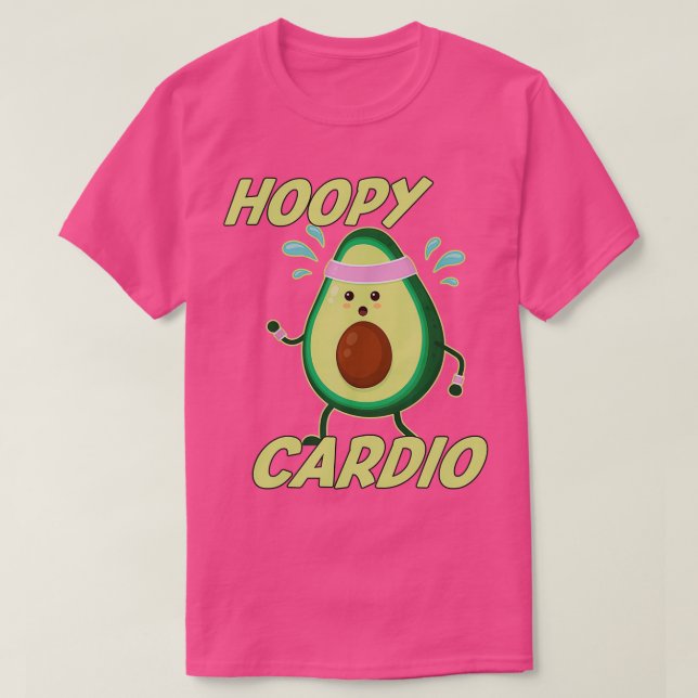 HOOPY CARDIO FUNNY AVOCADO SPORTS LOVERS T-Shirt (Design Front)