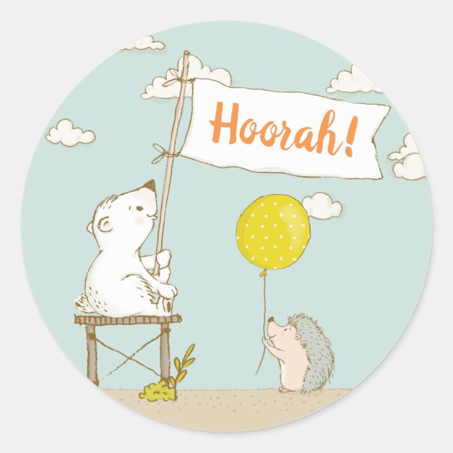 Hoorah Party Sticker (Front)