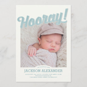 Hooray Baby Announcement