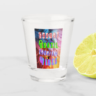 Hooray Brazil Carnival Vibes Shot Glass
