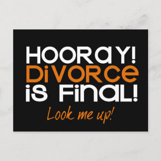 HOORAY! Divorce Announcement Cards
