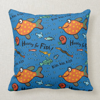 Hooray For Fish Pattern Cushion
