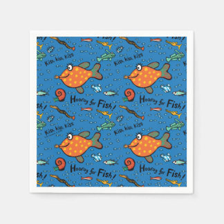 Hooray For Fish Pattern Napkin