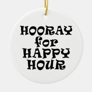 Hooray for Happy Hour Ornament