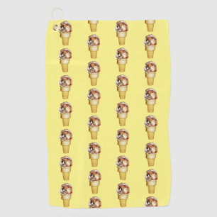 Hooray for Ice Cream Golf Towel