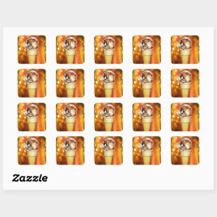Hooray for Ice Cream Square Sticker