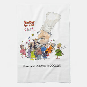 Hooray For the Chef Tea Towel
