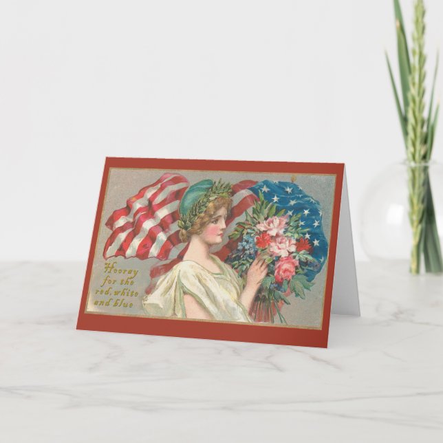 Hooray for the Red White and Blue Cards (Front)