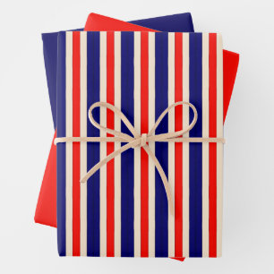 Hooray for the Red White and Blue Wrapping Paper Sheet