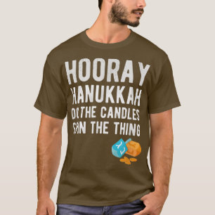 Hooray Hanukkah Funny Dreidel Game Jewish Holiday T-Shirt