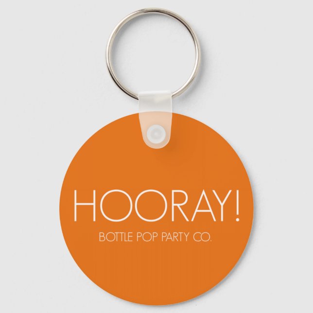 Hooray Keychain! Key Ring (Front)