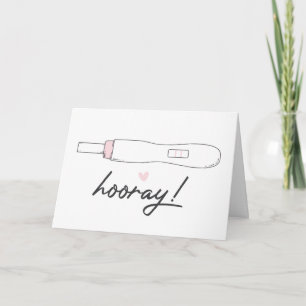 Hooray Pregnancy Congratualtions Card