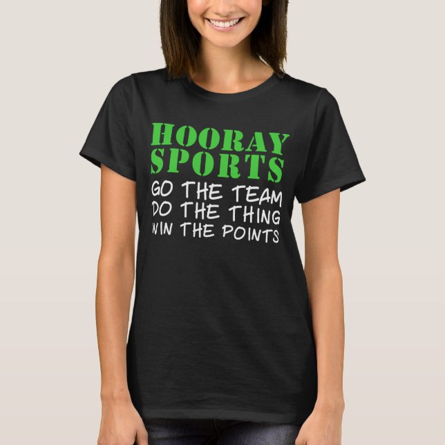 Hooray Sports T-Shirt (Front)