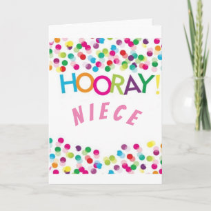 HOORAY TO MY **NIECE** ON YOUR BIRTHDAY CARD