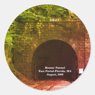 Hoosac Tunnel East Portal Florida MA  Classic Round Sticker