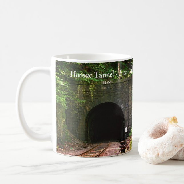 Hoosac Tunnel East Portal Florida MA  Coffee Mug (With Donut)